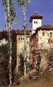 Ortega, Martin Rico y The Ladies' Tower in the Alhambra, Granada china oil painting reproduction